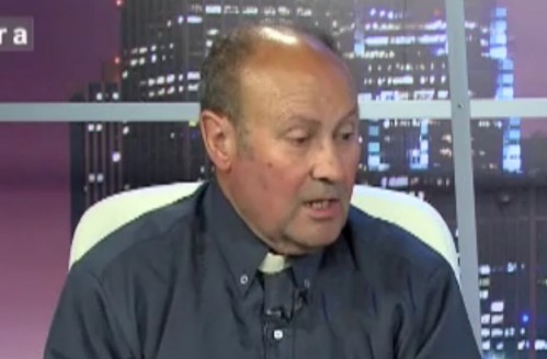 El Padre Jesús Calvo, durante su presencia en directo en 'La Ratonera', a finales del pasado julio