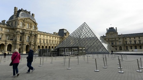 El Museo del Louvre, desierto por la medidas de seguridad