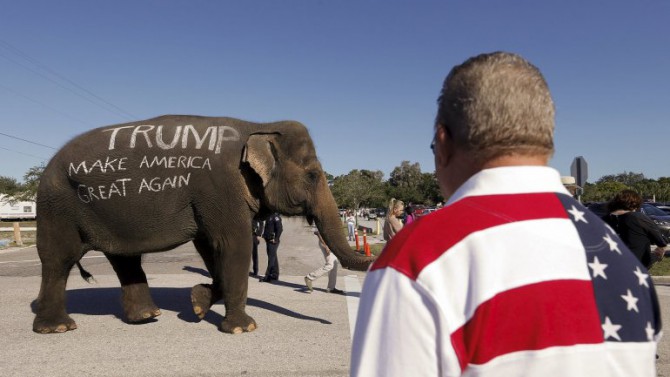 "Trump, haz que EEUU vuelva a ser grande"