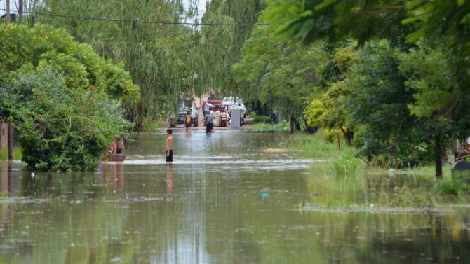 Otra de las provincias más afectadas es Chaco, donde hay casi 1.500 familias evacuadas