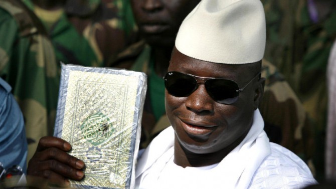 El presidente de Gambia Yahya Jammeh 