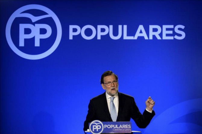 El presidente del Gobierno en funciones y líder del Partido Popular (PP), Mariano Rajoy,