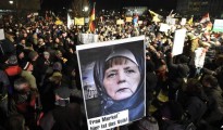 Manifestantes alemanes culpan a Merkel de la progresiva islamización del país