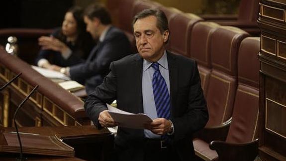 Xabier Agirre (PNV), en la tribuna del Congreso.