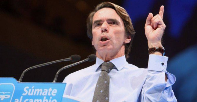 José María Aznar, en un mítin