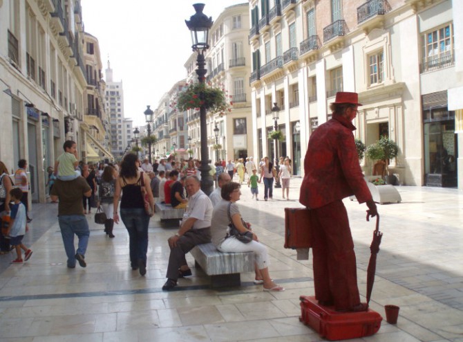 Imagen de la calle Larios, en Málaga