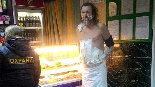 El paciente ruso detenido después de su fuga del hospital - THE SIBERIAN TIMES