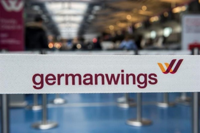 Imagen de archivo de un mostrador de la compañía Germanwings en el aeropuerto de Tegel, en Berlín. 