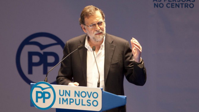 Mariano Rajoy, en Pontevedra.