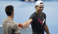 Novak Djokovic junto a Rafa Nadal