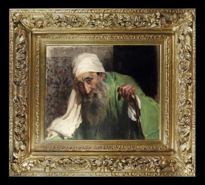 Fotografía facilitada por la casa de subastas Bonhams, de la obra "Un hebreo".