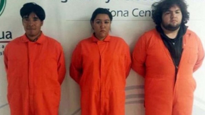 Gustavo Dorantes, Omar Sáncez e Iveth López, los tres detenidos por el crimen 