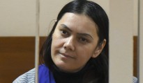 Gulshejra Bobokulova, tras la rejas del banquillo de los acusados durante su audiencia judicial del miércoles 2 de marzo en Moscú