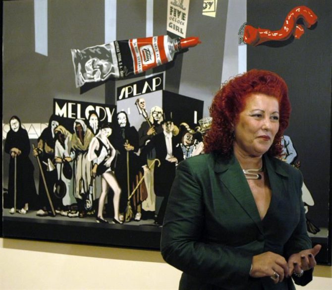La ex directora del Instituto Valenciano de Arte Moderno (IVAM), Consuelo Císcar, durante una presentación.
