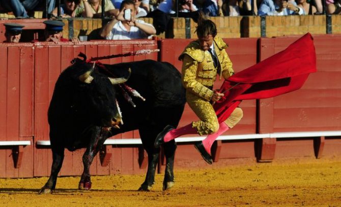 El torero Manuel Benítez el 20 de abril de 2013 en Sevilla