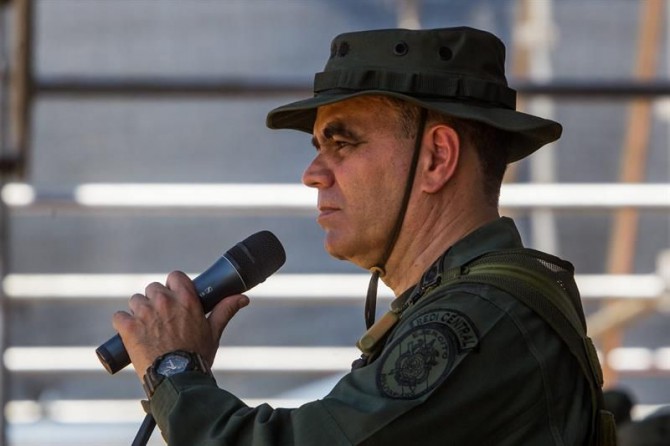 El ministro de Defensa de Venezuela, el general Vladimir Padrino López. 