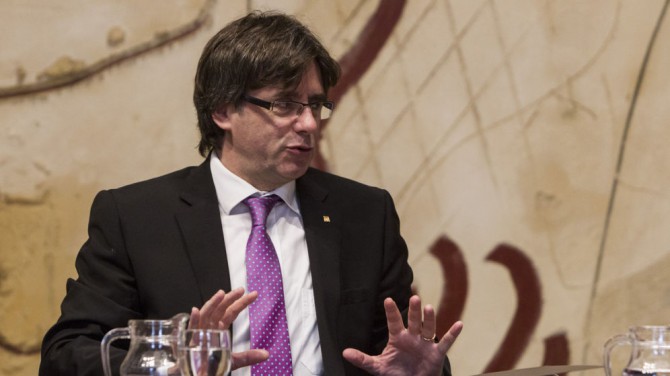 El presidente de la Generalitat de Cataluña, Carles Puigdemont.