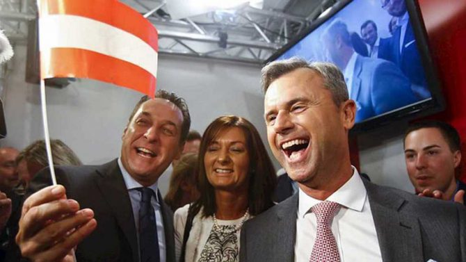 El candidato del Partido por la Libertad, Norbert Hofer.