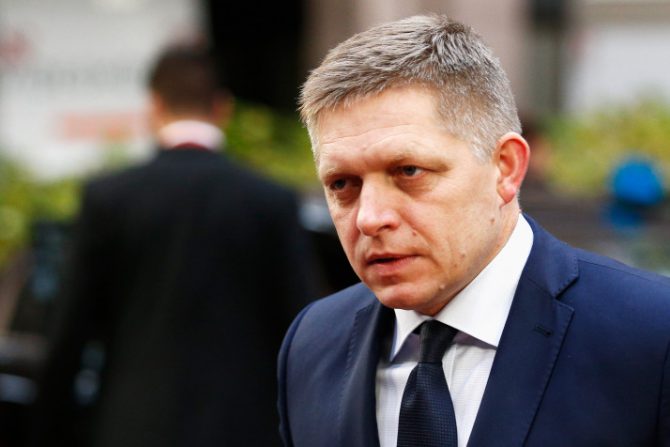 El primer ministro de Eslovaquia, Robert Fico