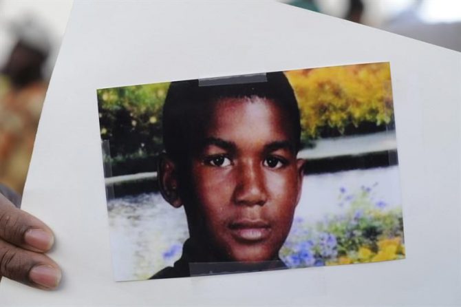 Imagen del joven de 17 años Trayvon Martin, quien murió el 17 de febrero de 2012 a manos del exvigilante George Zimmerman. 