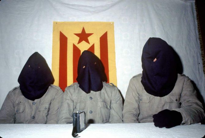 Terroristas catalanes de Terra Lliure.