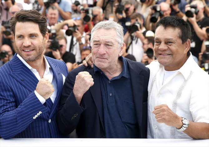 Edgar Ramírez, Roberto Durán y Robert De Niro alzaron los puños en Cannes 