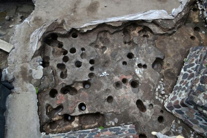 Fotografía distribuida el 5 de mayo de 2016 por el Instituto Nacional de Antropología e Historia de México en la que se ve el sitio arqueológico de Teotihuacán