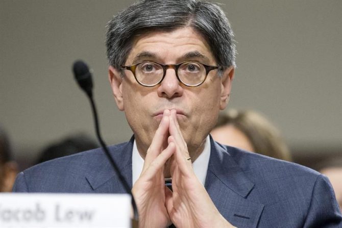 El secretario de Tesoro estadounidense Jack Lew. 