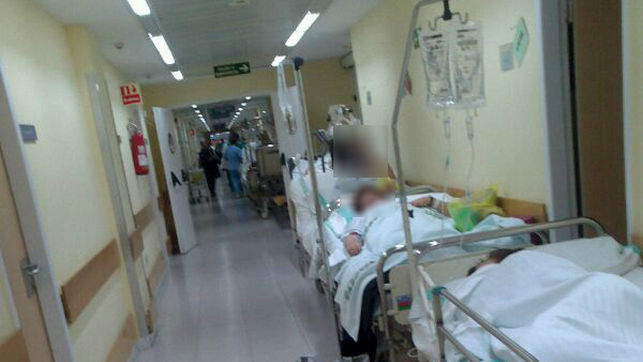 Imagen de las urgencias tomadas por testigos en un hospital de Toledo.