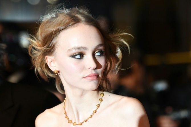 La hija de Johnny Depp y Vanessa Paradis, Lily-Rose Depp, el 13 de mayo en Cannes, en el sur de Francia.