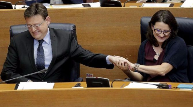 Ximo Puig y Mónica Oltra.