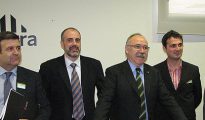 López Bofill (a la derecha) junto a Carod Rovira.