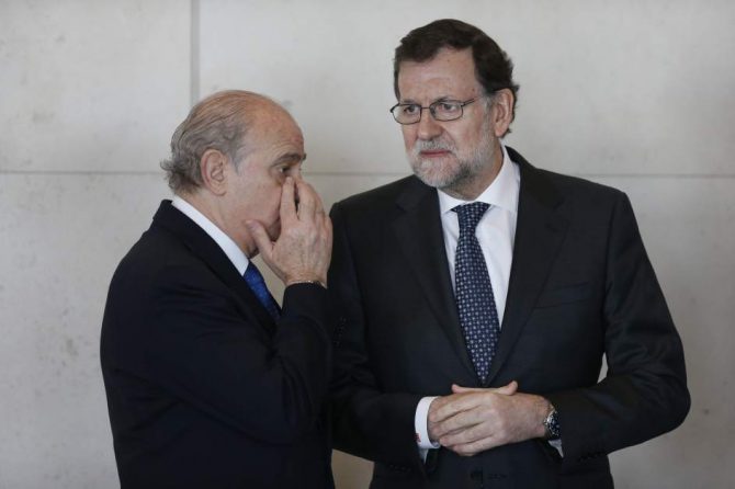 Jorge Fernández Díaz y Mariano Rajoy.