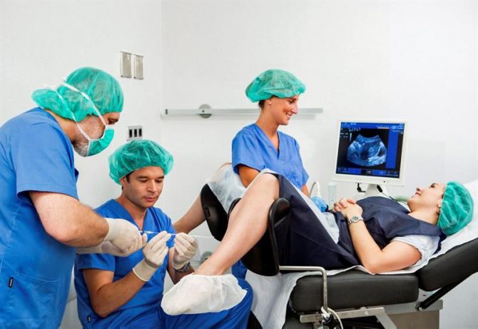 Fotografía facilitada por la clínica Barcelona IVF de reproducción asistida. 