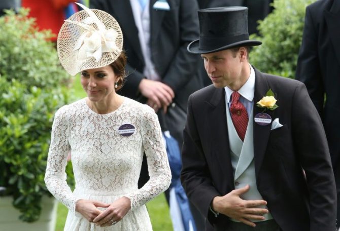 El príncipe Guillermo y su esposa Kate.