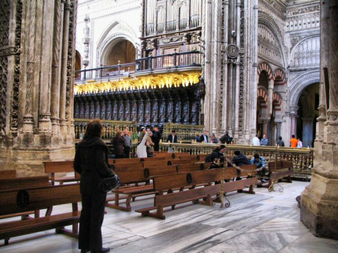 Crucero de la basílica renacentista de la Catedral (antigua mezquita) de Córdoba.