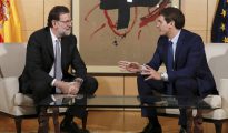 Reunión exploratoria de Mariano Rajoy y Albert Rivera en febrero pasado.