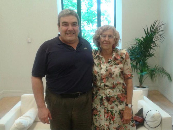Subvencionado y subvencionadora: Esteban Ibarra y Manuela Carmena.