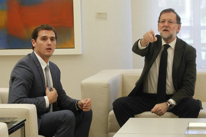 Rajoy y Rivera.