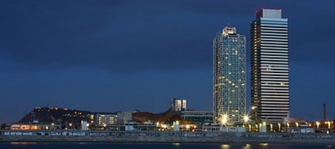 Rascacielos de Barcelona.