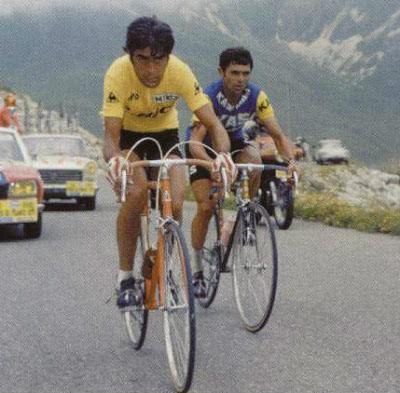 "El Tarangu" junto a Ocaña en el Tour de 1973.