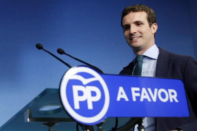 El vicesecretario de Comunicación del PP, Pablo Casado.