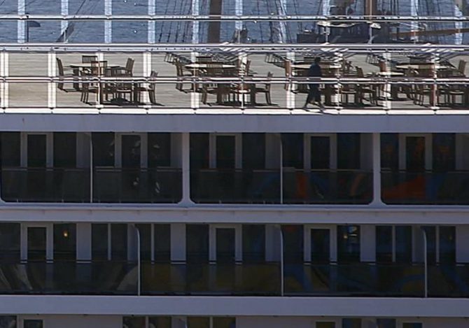 Cubierta de un crucero.