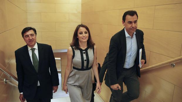 Los integrantes del equipo negociador del Partido Popular