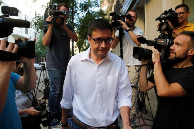 El portavoz del PSOE en el Senado, Óscar López. 