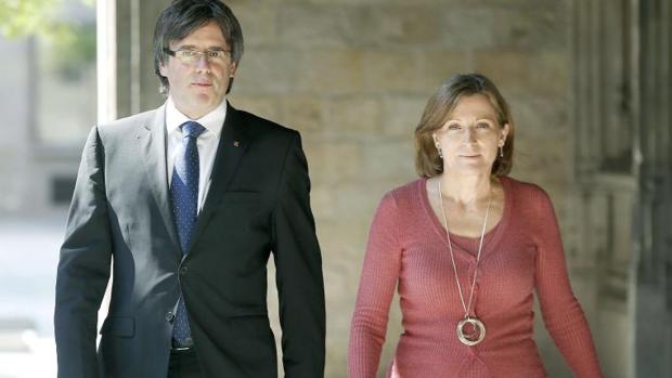Carles Puigdemont y Carme Forcadell