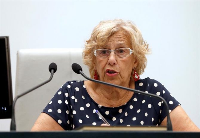 La alcaldesa de Madrid, Manuela Carmena.