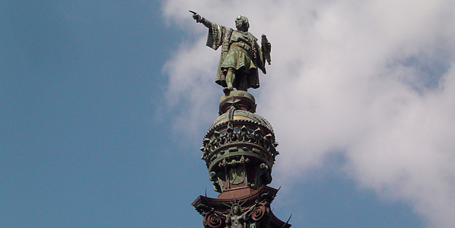 Monumento a Colón en Barcelona