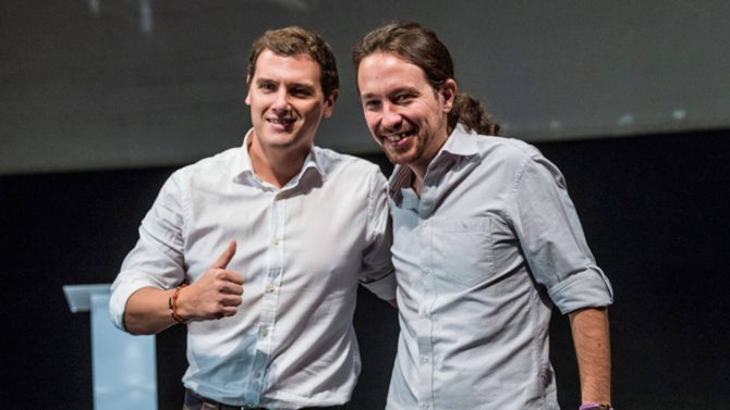 Albert Rivera y Pablo Iglesias.