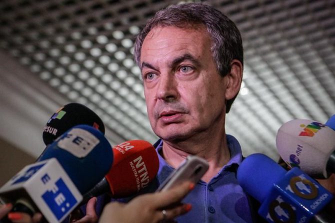 El expresidente español José Luis Rodríguez Zapatero.